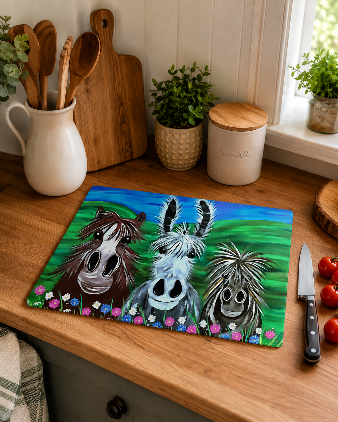 Triple Trouble Chopping Board