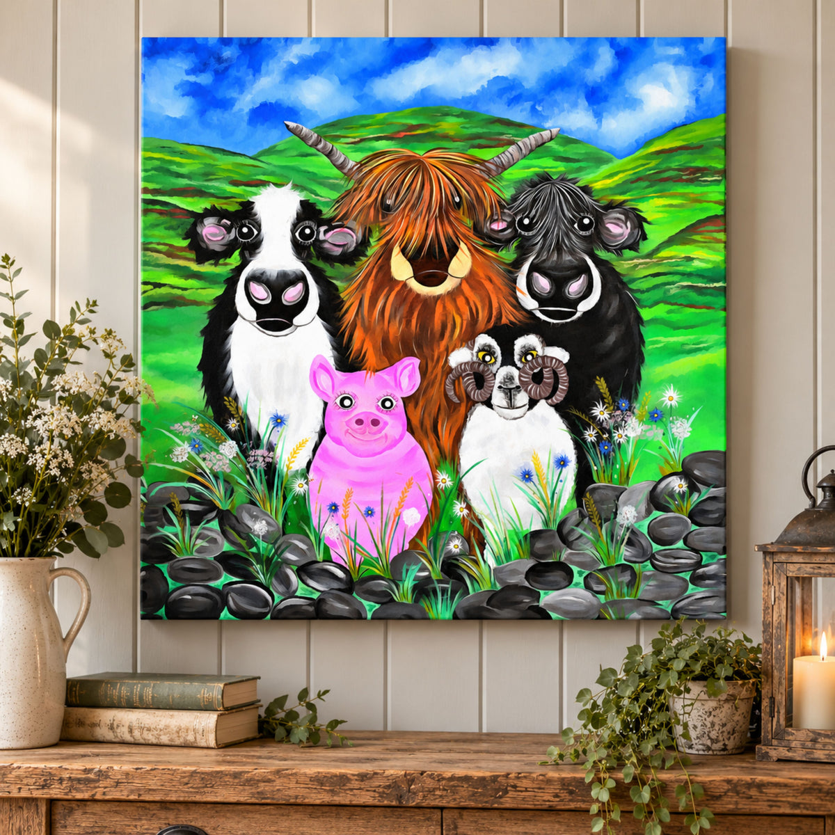 Farmers Five Print
