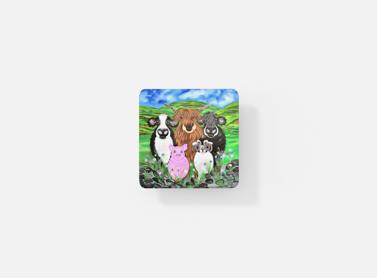 Farmers five coaster image 0