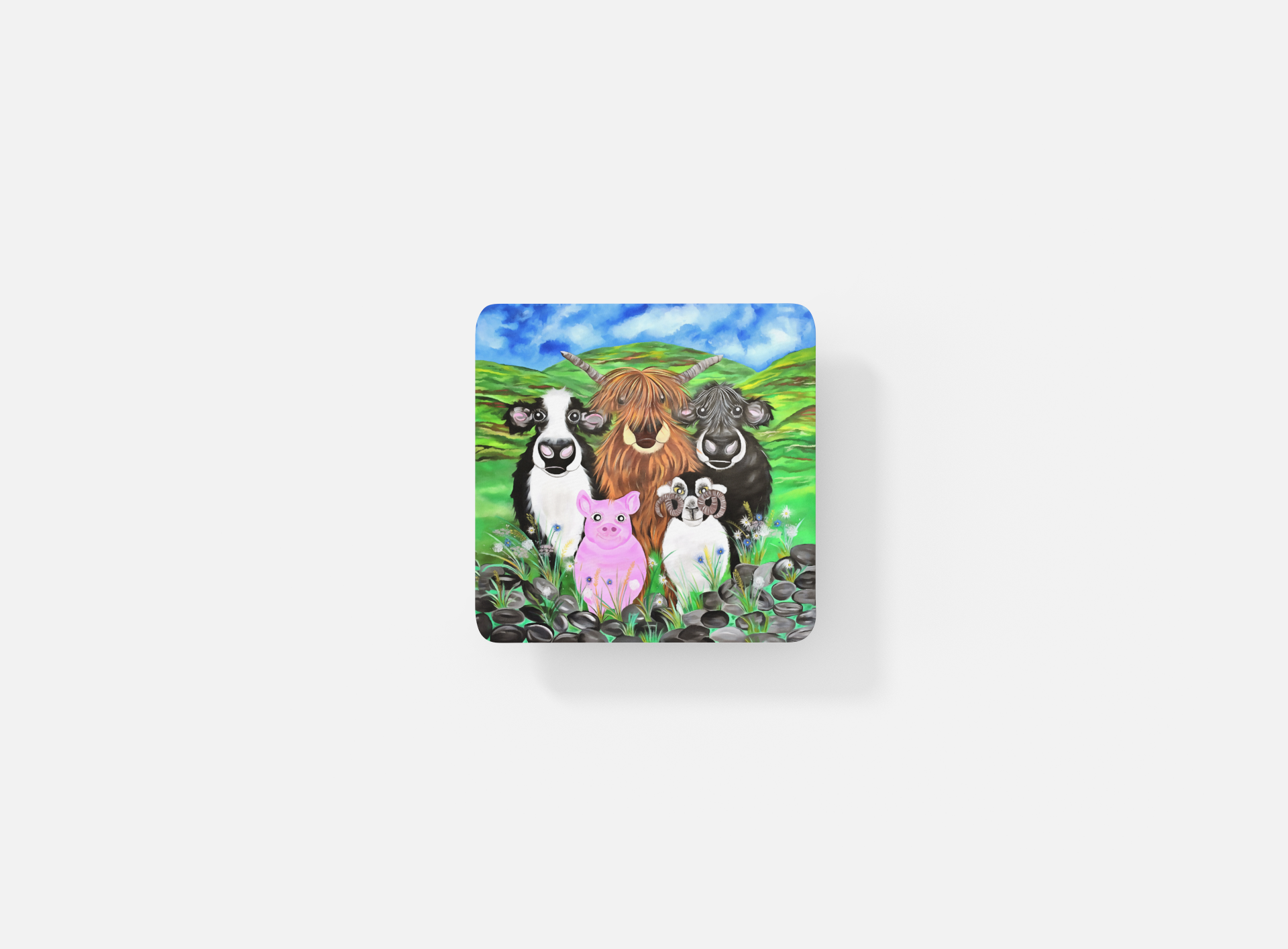 Farmers five coaster image 0