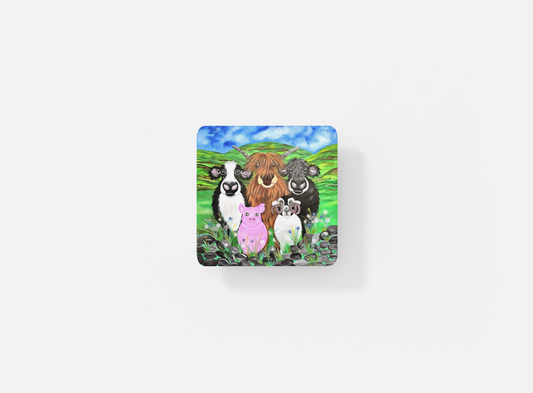 Farmers five coaster image 0